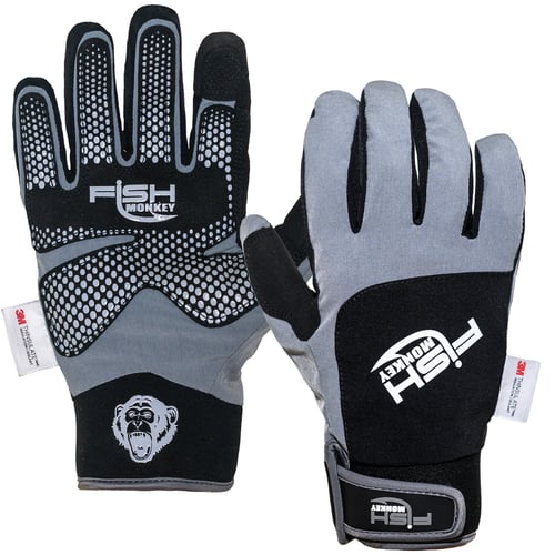Fish Monkey FM38GRYM Stealth DryTec Insulated Fishing Glove | 850006567270