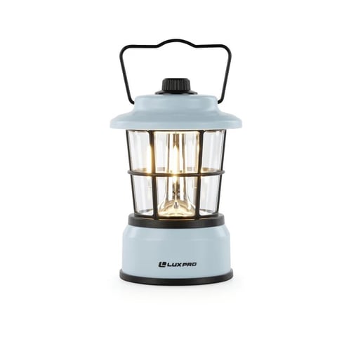 LuxPro LP1535BL 265 Lumen Retro Lantern, Blue, 4AA, Variable | 812436013147