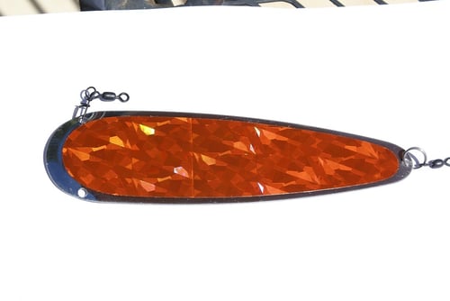 Trinidad Tackle SSD6009 6 Inch Dodger Stainless Steel  Orange | 855562008502