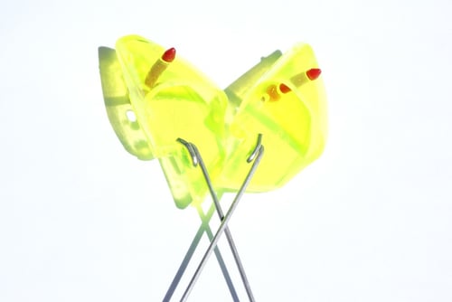 Trinidad Tackle ACBH2PK002 2 Anchovy Bait Heads, Chartreuse, 4 Inch | 857410006159