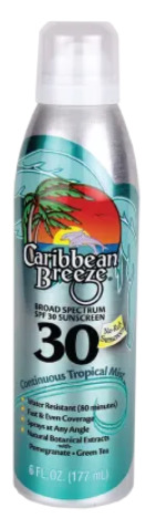 Caribbean Breeze 30054 Spray SPF 30 - 6oz