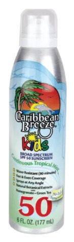 Caribbean Breeze 30049 Kids Spray SPF 50 - 6oz