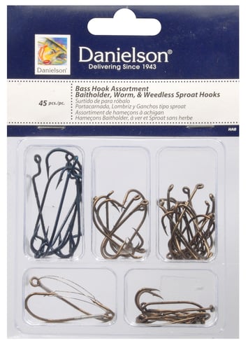 Danielson HAB Hook Assortment Bass 45Pc | 032054017437