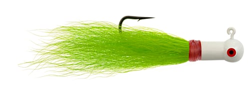Hurricane HBEB12101 Bugeye Bucktail 1/2oz White/Chartreuse 2pk | 013893240255