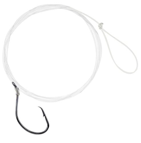 Hurricane HRBCH46 18 Inch Mono Circle Snelled Hook 4 Bc 6 pack | 039364237166