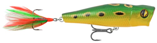 Matzuo Nano Popper 2" Crankbait Fishing Lure - Blue Color Topwater Popper For Bass & Panfish