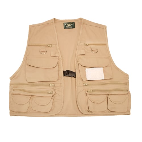 Crystal River CR/FV1-M C/R Utility Vest Tan Med | 039364138661