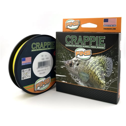 Fins FNSCRP4100YEL Crappie  Yellow  4 Lb  100 Yds | 813698009916