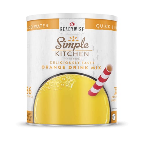 Simple Kitchen RWSKCN03015 Orange Drink Mix 86 Serving Can | 850037362271