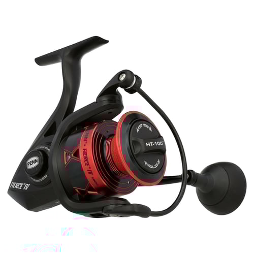 Penn FRCIV5000 Fierce IV Spinning Reels,Size 5000 Black/Red,5.61, 5 | 031324280533