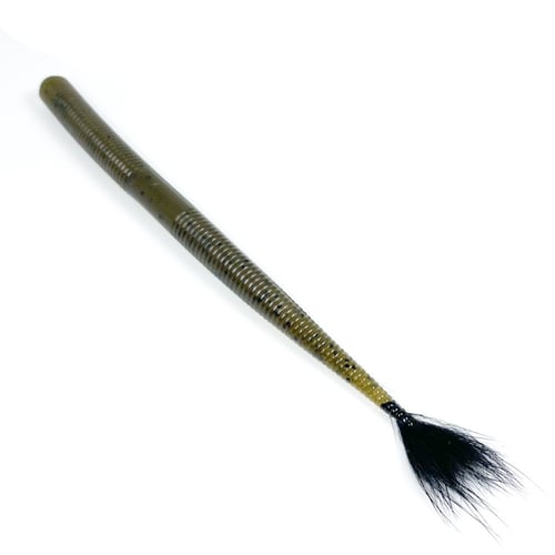 Rabid Baits SW6011 Shaker Worm 6 Inch Straight Tail Worm Green Pumpkin | 850000575745