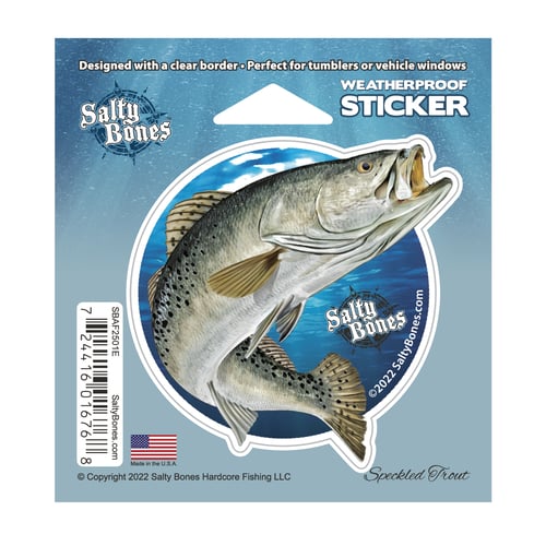 Salty Bones SBAF2501E Sea Trout Tumbler Decal | 724416016768