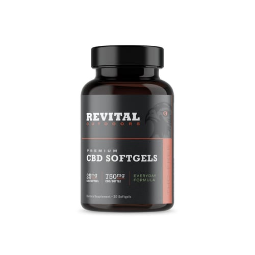 Revital Outdoors ING-SGL-750-EF 25mg Nano CBD Softgels Qty 30 | 860008594310