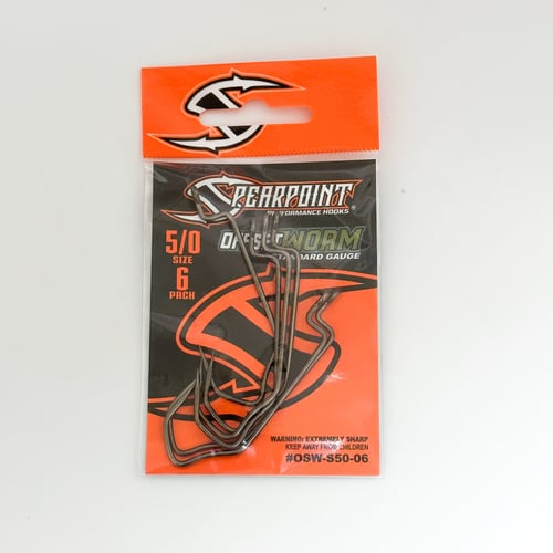 Spearpoint Performance Hooks OSWS5006 Offset Worm Hook  6 Pack | 658580206093