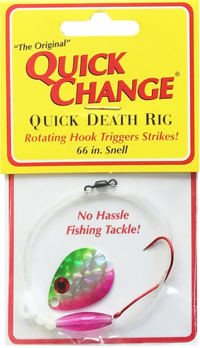Quick Change QDFB3 Quick Death Spinner Rig, One #2 QD Red Hook
