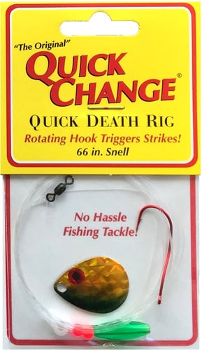 Quick Change QDFB4 Quick Death Spinner Rig, One #2 QD Red Hook
