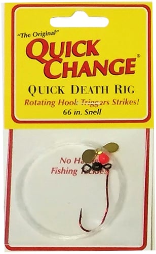 Quick Change QD2 Quick Death Prop Rig Harness #2 QD Red Hook, Brass