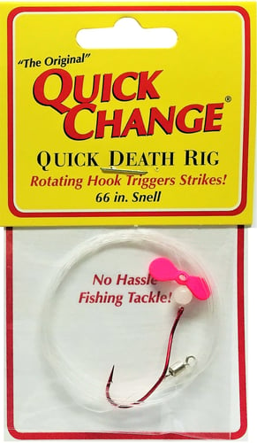 Quick Change QD6 Quick Death Prop Rig Harness #2 QD Red Hook, Pink