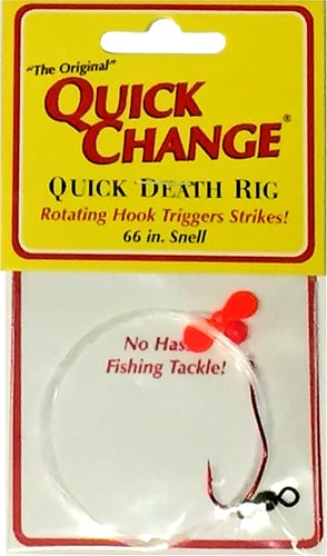 Quick Change QD7 Quick Death Prop Rig Harness #2 QD Red Hook, Orange