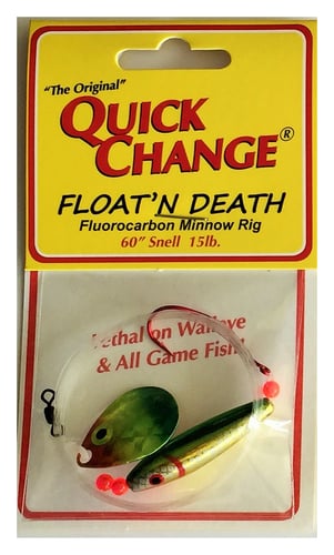 Quick Change MC4 Floatn Death Fluorocarbon Minnow Rig  Colo. Sz | 725903300971