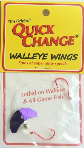 Quick Change QW46 Walleye Wing - 2 Hook Harness - 66