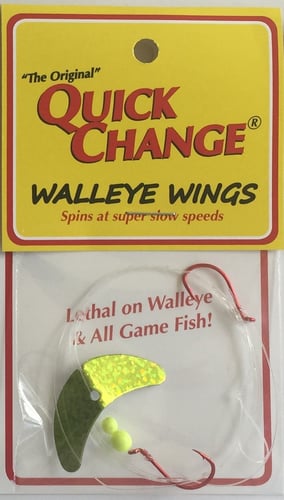 Quick Change QW53 Walleye Wing - 2 Hook Harness - 66