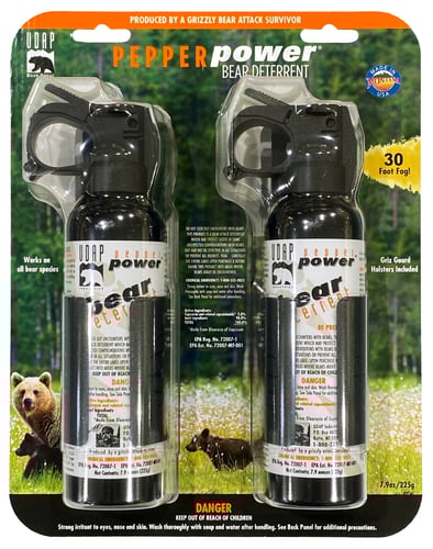 UDAP 12DCH 7.9oz-225g Safety Orange Bear Pepper Spray, Griz Guard | 679354001188