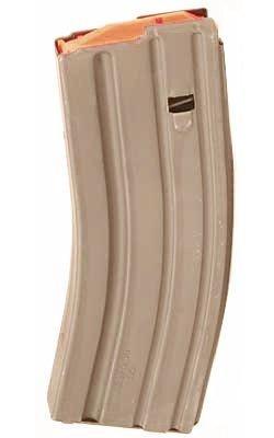 ASC AR Family Rifle Magazine Orange Follower Dark Earth Stainless Steel .223 Remington 30/rd | 818805010120