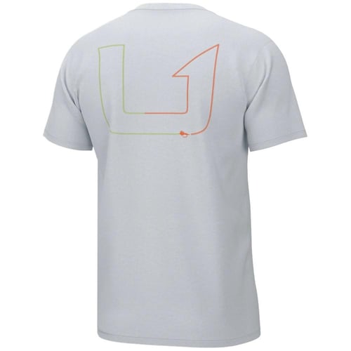 Huk Fly Line Short Sleeve Shirt White M | 190840449845