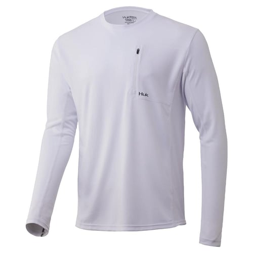 Huk Icon X LS Pocket White S | 190840225128