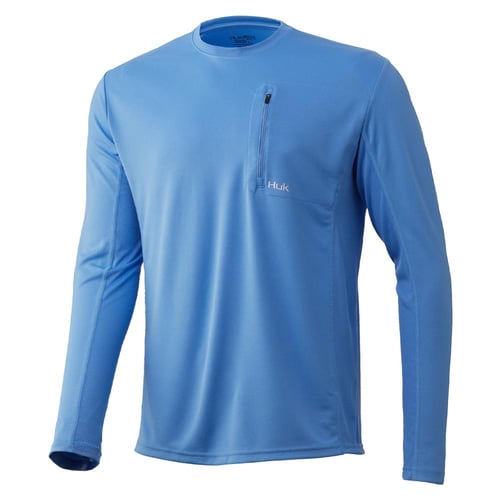 Huk Icon X LS Pocket Carolina Blue S | 190840225159