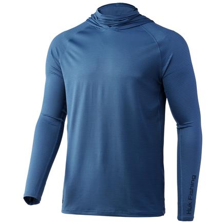 Huk A1A Performance Hoodie Titanium Blue S | 190840395050