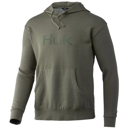 Huk Logo Cotton Hoodie Moss S | 190840394152