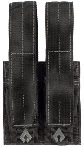 Advance Warrior Solutions Pistol Double Mag Pouch Black