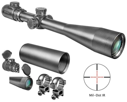 Barska IR SWAT Rifle Scope  624x44mm 30mm Illum MilDot Reticle Matte | 790272976621