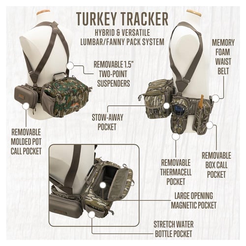Alps Outdoorz Turkey Tracker Waist Pack Mossy Oak Greenleaf | 703438945010