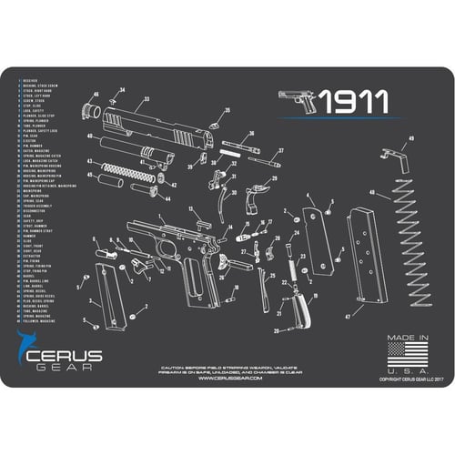 Cerus Gear 1911 Schematic ProMat  Gray | NA | 680220901341