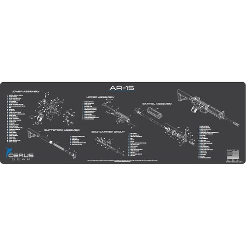 Cerus Gear 12x36 AR15 Schematic Promat  Gray | 680220902928
