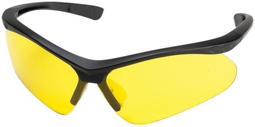 Champion 40604 Shooting Glasses Open Frame Black/Yellow Ballistic