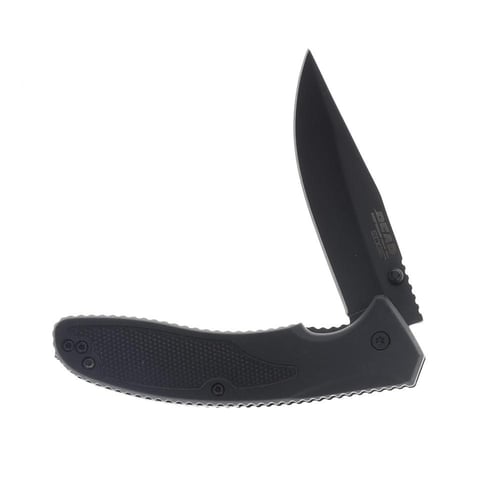 Bear  Son Sideliner Folding Knife 31/2 Clip Point Blade Black | 730153611067