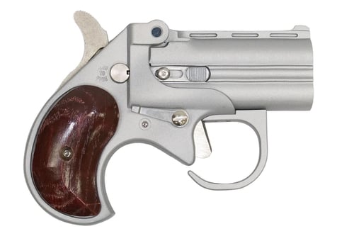 Old West Firearms Derringer Big Bore Handgun 9mm Luger 2rd Capacity 3.5 Inch Barrel Satin with Rosewood Grips with Guardian Package | 9x19mm NATO | 850003444321
