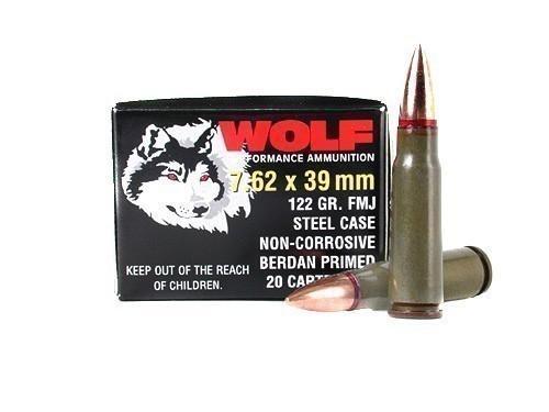 Wolf WPA Polyformance Rifle Ammunition 7.62x39mm 123 gr HP 2936 fps  20/box | 645611762116