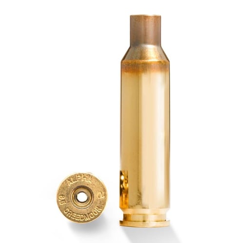 Alpha Munitions Ultra Premium Unprimed Brass Cartridge Cases .25 Creedmoor SRP Small Rifle Primer Brass 100/Box | 616612670366