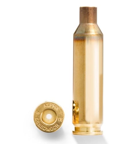Alpha Munitions Ultra Premium Unprimed Brass Cartridge Cases 6mm Creedmoor - Large Rifle Primer 100/Box