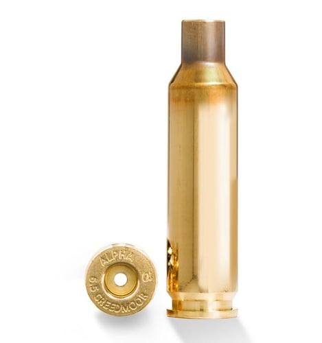 Alpha Munitions Ultra Premium Unprimed Brass Cartridge Cases 6.5 Creedmoor  Large Rifle Primer 100/Box | 616612670236