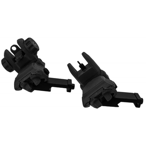 Tacfire AR-15 45 Degree/Low Profile Pop Up Sights - Black Polymer