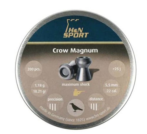 H&N Crow Magnum Pellets .22 Cal 18.21 gr 200/ct