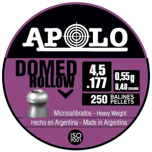 Hatsan Apolo Domed Hollow Air Rifle Pellets 177 Cal 8.48 gr 250/ct | 11001011134