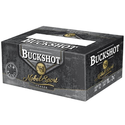 Noble Sport Buckshot Law Enforcement Shotshells 12 ga 23/4 9 pellet 1200 fps 00 10/ct | 12GA | 837913000861