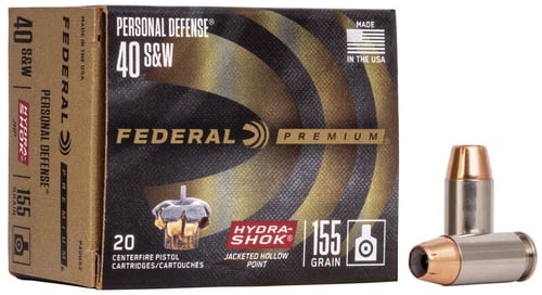 Federal P40HS2 Premium Personal Defense Pistol Ammo 40 S&W